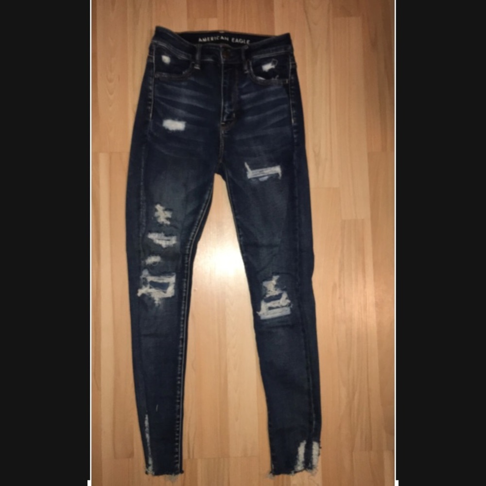 American Eagle dark wash jeans.
